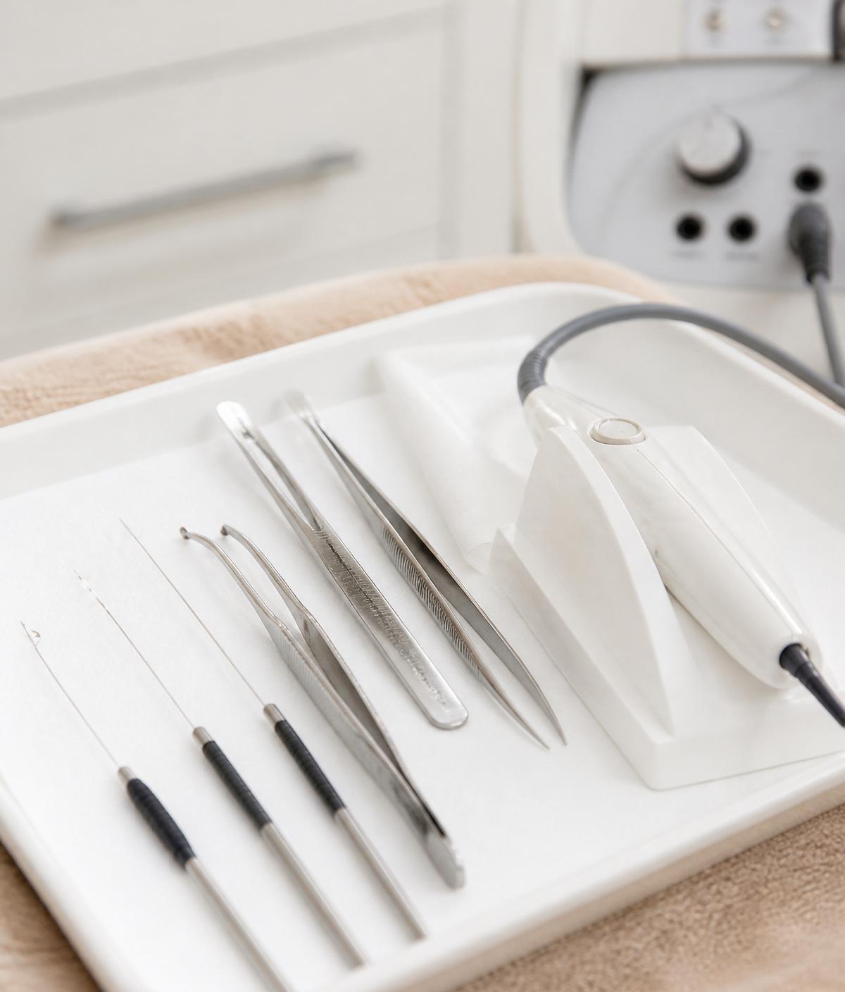 Sterilized electrolysis tools and equipment